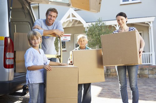 Customer ensuring belongings are packed by Man and Van Chiswick